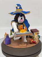 Saint Bernard Wizard Figurine