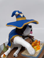 Saint Bernard Wizard Figurine